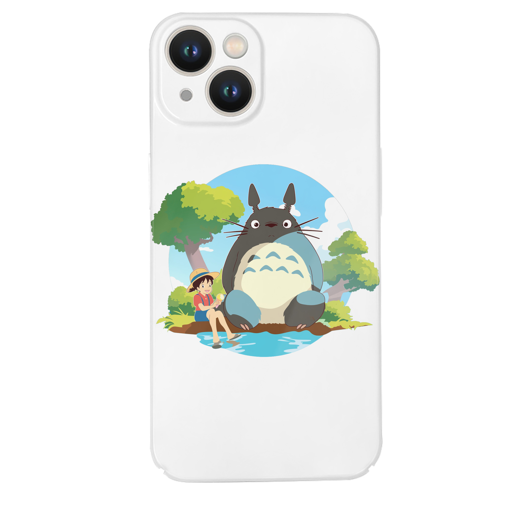 （画像用） となりのトトロ 草壁メイ 草壁サツキ My Neighbor Totoro Satsuki Kusakabe Mei Kusakabe 【iPhone 14シリーズ対応】ハードケース